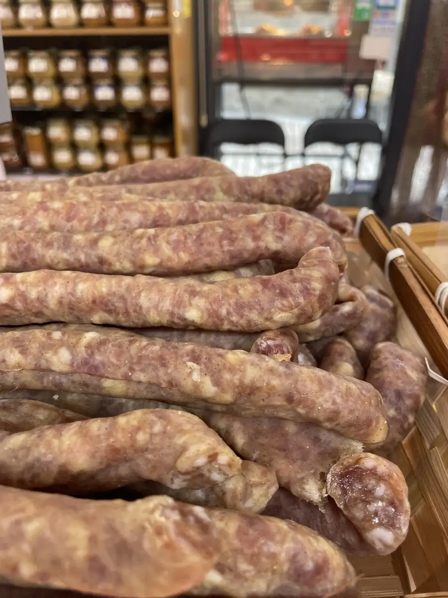 Saucisse sèche au Roquefort